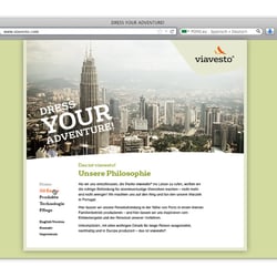Website, Startseite mit Bildwechsel