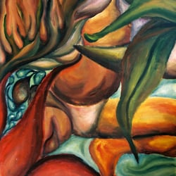 Nature#6, 110×90cm, Acryl auf Leinwand