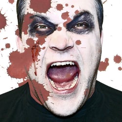 Selbstportrait, geschminkt für Halloween