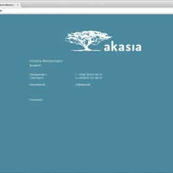 Akasia Webvisitenkarte & Logo
