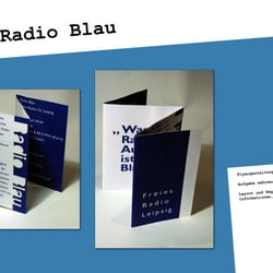 Flyer Radio Blau