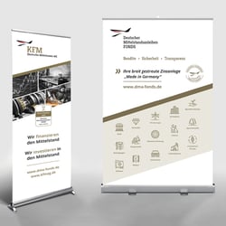KFM AG Messe Auftritt – Roll Ups