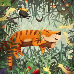 Schlafender Tiger