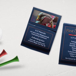 Tee-Heftchen für First Class Golf