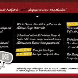 TANGO maldito Nacht Kantine Tango