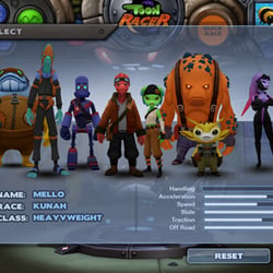GUI Toonracer