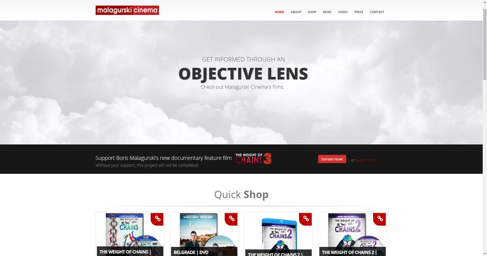 Malagurski Cinema – Company Website