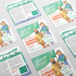 Illustration und Gestaltung des Flyers