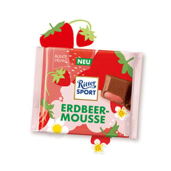 Top 100g ErdbeerMousseSommersorten 2019 Illustrationen für Ritter Sport in Zusammenarbeit mit Klis Design
