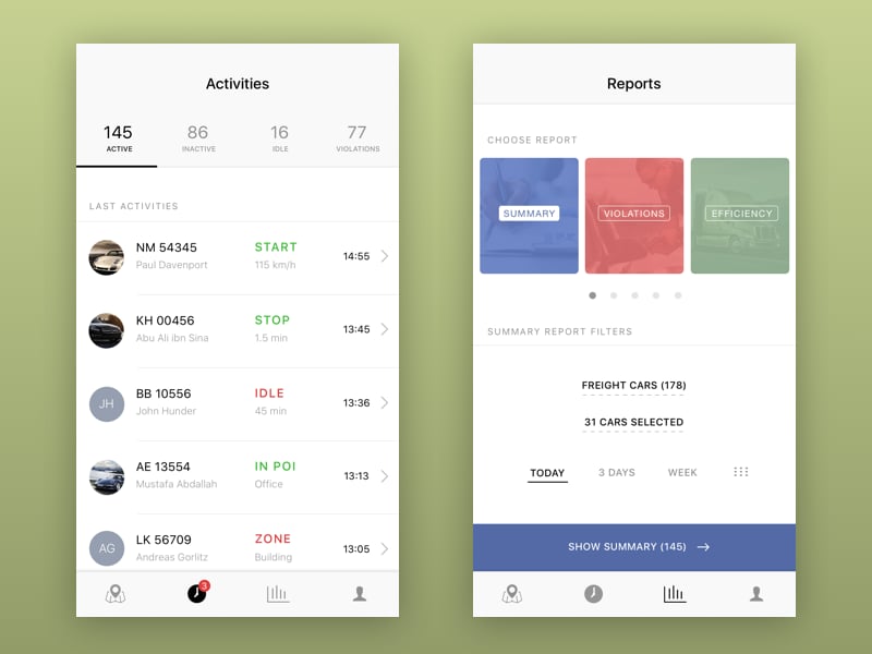 Geo tracking app