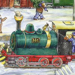 Riesenadventskalender Bärenbahnhof, Detail