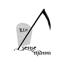T-Shirt Motiv für Halloween „RIP Sensemann“