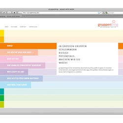 Gestaltung des Internetauftritts