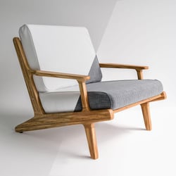 3D-Rendering von Sessel