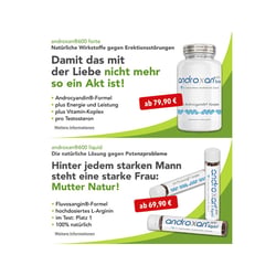 Online Banner für ein natürliches Potenzmittel