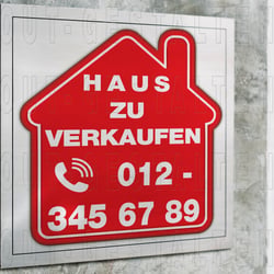 Immobilien-Verkaufsschild erstellen | Layout gestalten