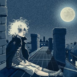 Schlaflos – digitale Illustration