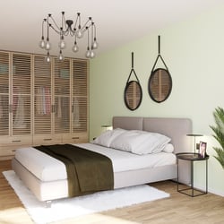 Schlafzimmer mit Spiegeln