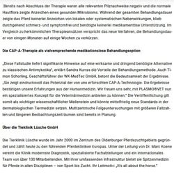Kaltplasma-Aerosol für die Tiermedizin