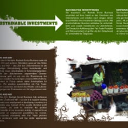 Baobab Social Business – Booklet aufgefaltet, Innenseite