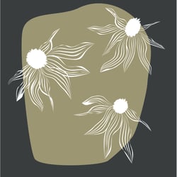 Linocutstil Blume Blume 1