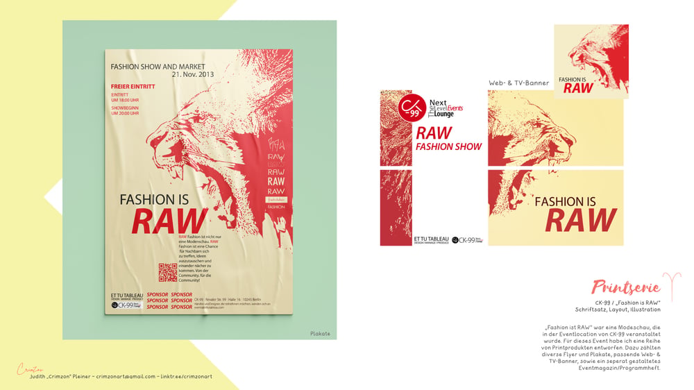 Printserie „Fashion is RAW“
