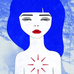 blue