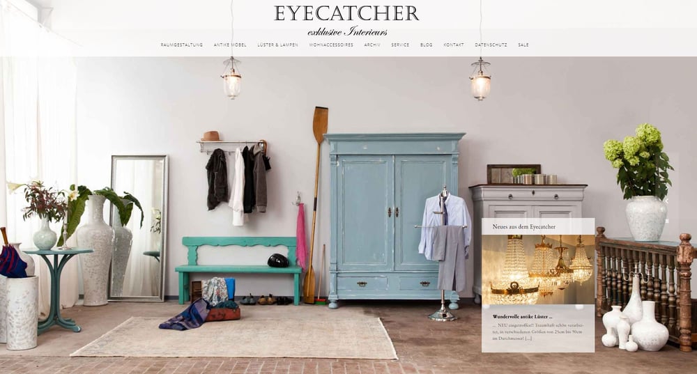 Der Eycatcher – Webauftritt