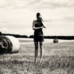 The bale of straw