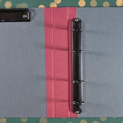 Teschner-Werkraum,weinrot,A5 Ringbuch,aufgesetzter Leinenrücken,