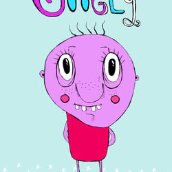 Googly, hand and digital illustration 2009