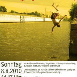 Plakat für 8. Elbebadetag 2010