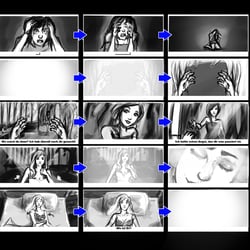 Storyboard zu Gwen szene 2