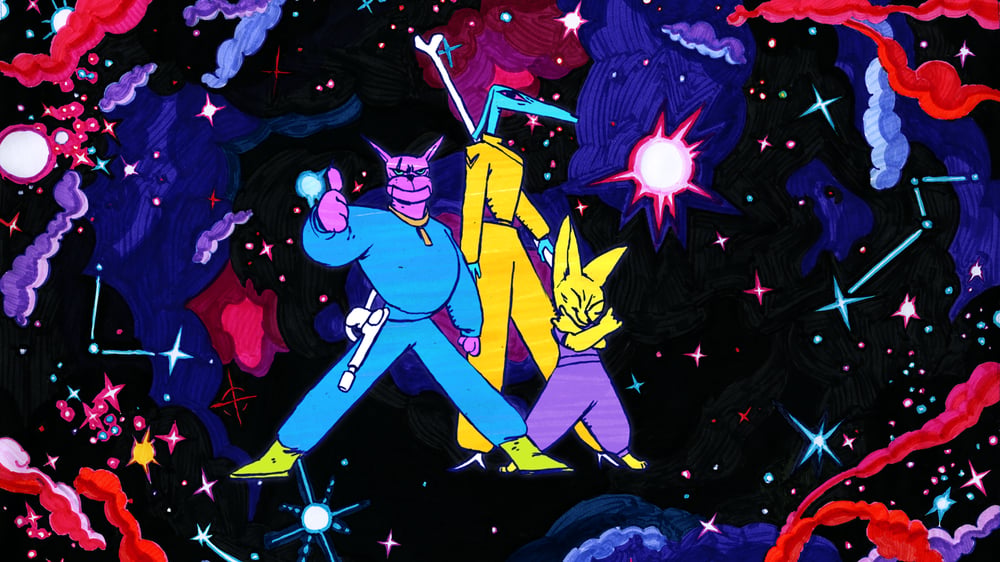 „Spacedogs“, animated short film by Sophia Schönborn