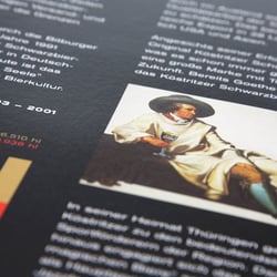 Salesfolder für die Köstritzer Schwarzbierbrauerei