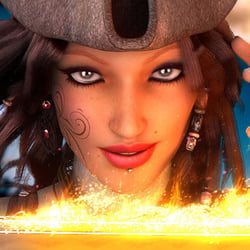 Angela fantacy piratas carácter