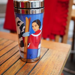 Coffee Mug „Ski“ in Retrodesign