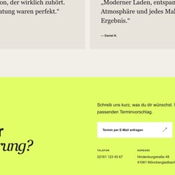 Kontakt und Termin-CTA