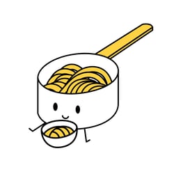 Lazy Food Branding Illustrations