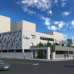 3D-Handelsbüro Exterior Design-Rendering