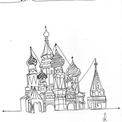 Die Kirche im Kreml – Eine Linie