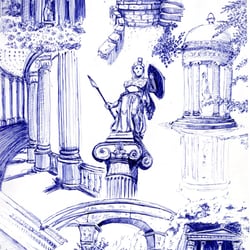 Athen Skizze