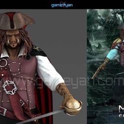 3D Morgan Capn Kreatur Charakter Modellierungs