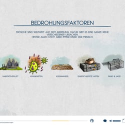 Icons Bedrohungen, Web-Dok Frogs & Friends e.V