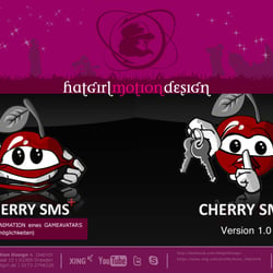 Characterdesign interaktiver Buttons für Smartphone Design der Cherry SMS App