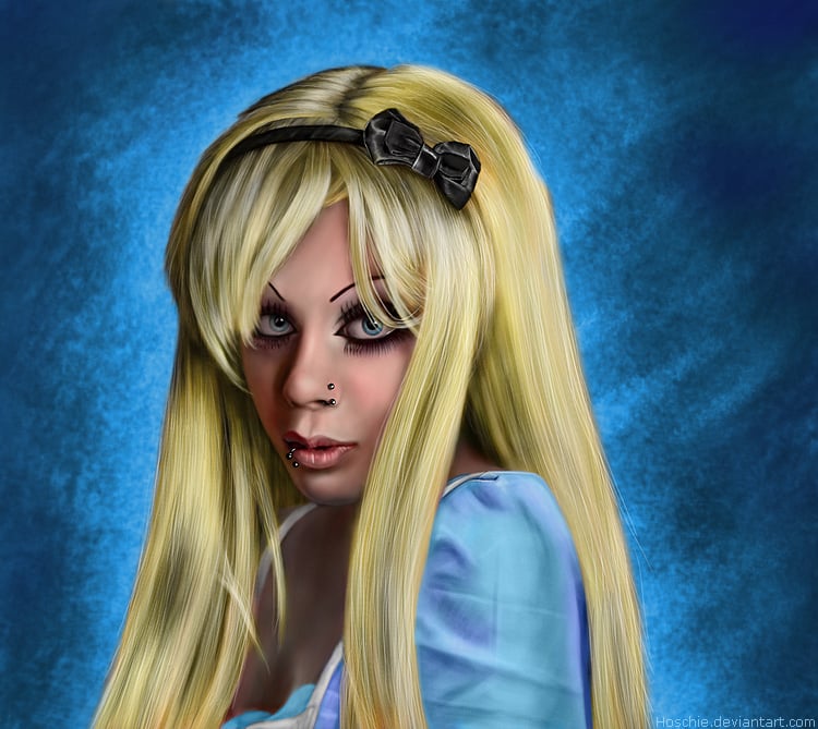 Alice digitalpainting Photoshop