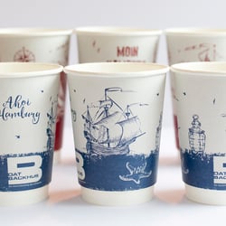 Kaffeebecher mit Hamburg Bezug