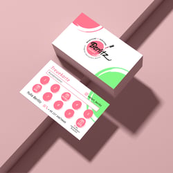 Logo design and loyalty card for Berlitz Nailart