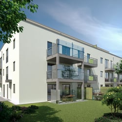 Rückseite des Hauses.