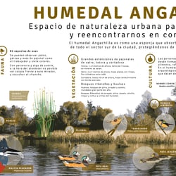 Interpretative panels for urban routes